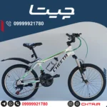 دوچرخه چیتا سایز 20 اورسایز ترمز ویبریک سفیدسبز طوقه استیل با گلگیر و قمقمه