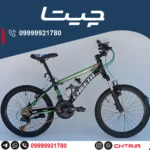 دوچرخه چیتا سایز 20 اورسایز ترمز ویبریک مشکی سبز با طوقه مشکی با قمقمه